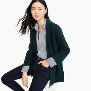 J. Crew Open Sweater Blazer Forest Green Size XSmall